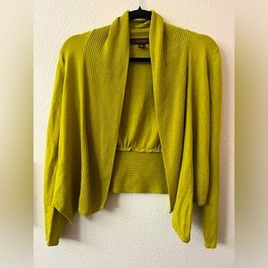 Y2K Olive Cardigan Cropped PXS